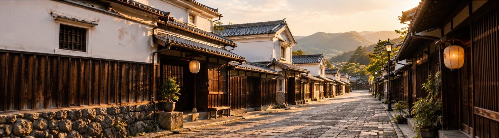 蔵の残る旧街道